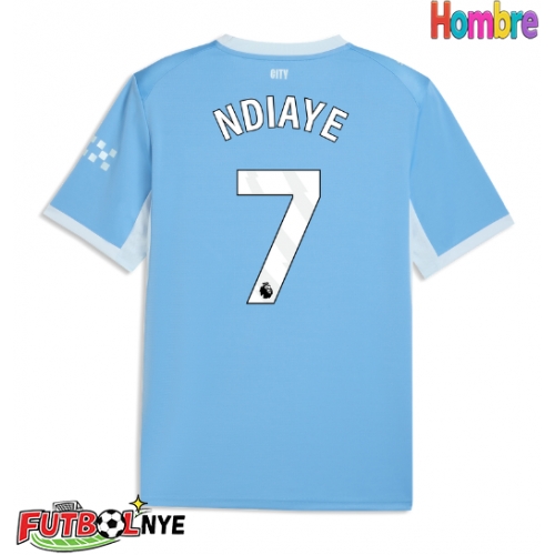 Camiseta Manchester City Iliman Ndiaye #7 Primera Equipación 2026-27 manga corta